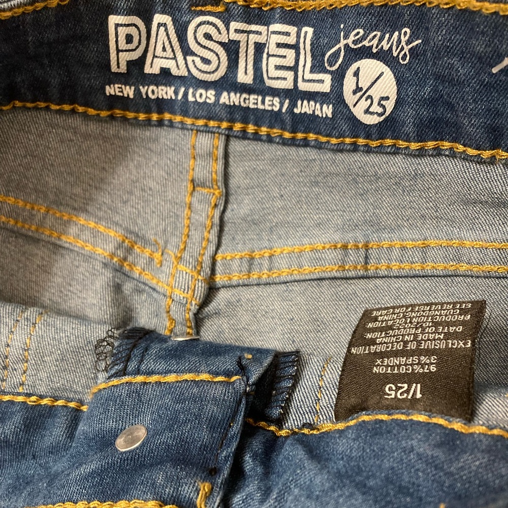 PASTEL JEANS | NWT High Rise Medium Wash Skinny Jeans - Picture 5 of 7
